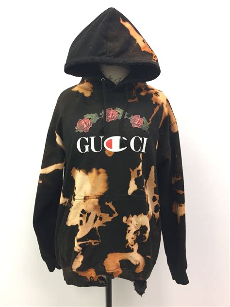 gucci x champion hoodie grailed|cheapest Gucci hoodie.